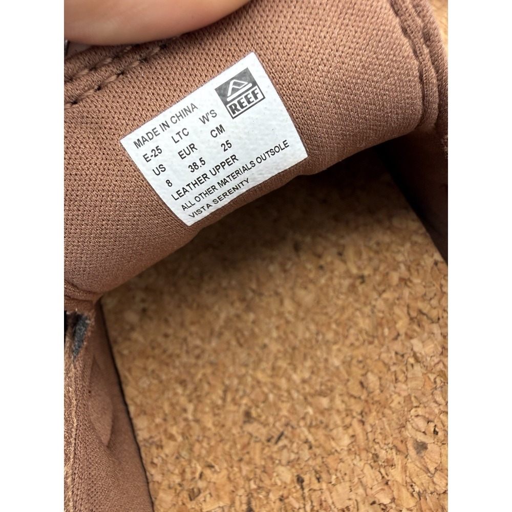 Reef Vista Serenity Womens Size 8 Chocolate Suede Slip On Clogs Mule CJ8896 NEW - Picture 9 of 11